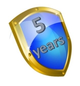 5 year warranty